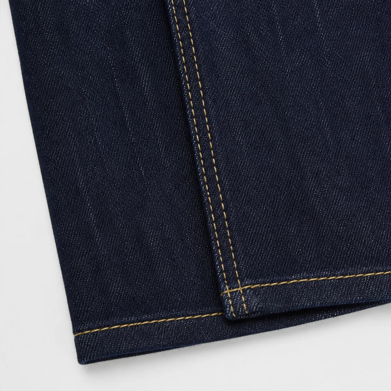 Jean barrel taille haute bleu denim