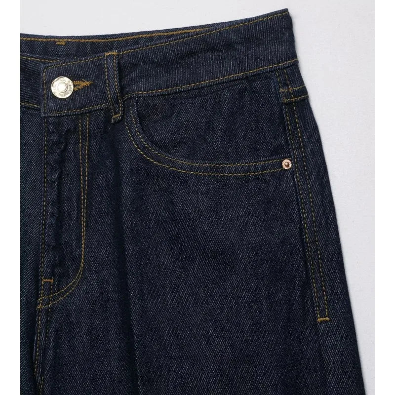 Jean culotte large bleu denim