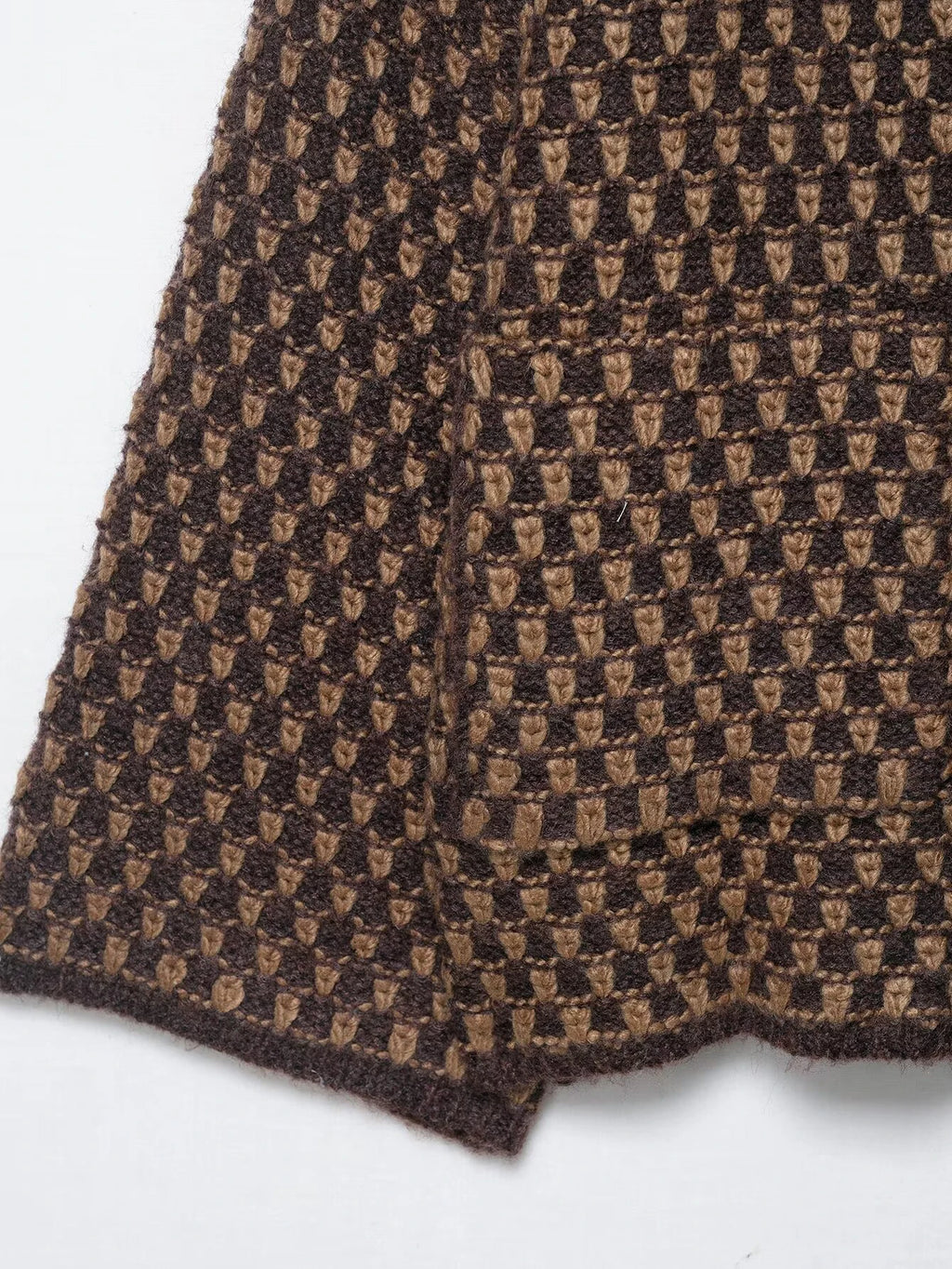 Gilet oversize à col large marron