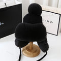 Fashion Lei Feng Hat For Women Autumn And Winter Trapper Earflap Ski Cap Female Thick Warm Beanie Hat Fur Pompom Russain Hat