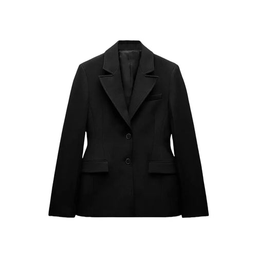 Blazer cintré à épaulettes noir - Black