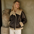 LY VAREY LIN New Winter Moto Biker Pu Short Coat Women High Street Zipper Faux Lamb Leather Jacket Lady Thick Warm Outwear, éditorial