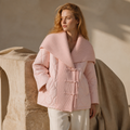 Women's Knitted Quilted Cardigan Jacket with Lapel Collar, Sweet Loose Shawl Top for Autumn Winter 2026 Fashion (Model Z3310) ﻿, éditorial
