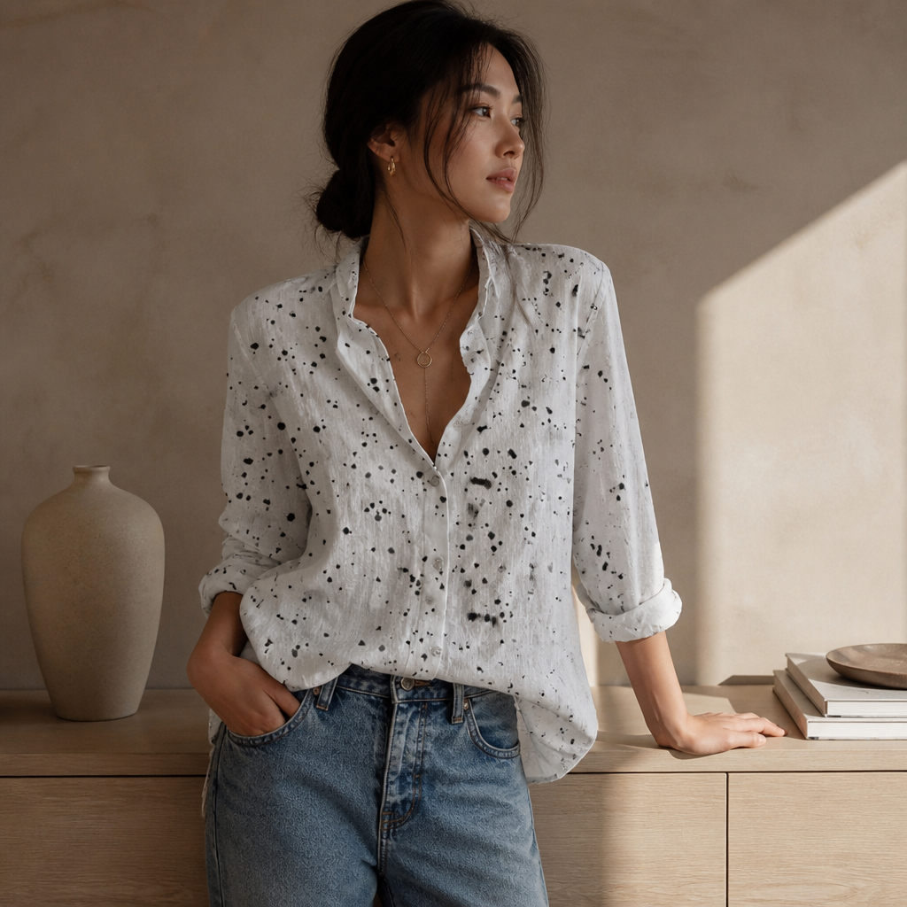 Elegant Cotton Linen Shirts Women Casual Solid Button Lapel Blouses Shirts Spring Summer Long Sleeve Loose Tops Tunic Blusas, éditorial