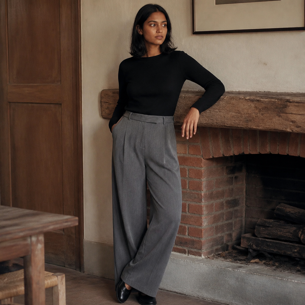 Willshela Women Fashion Solid Front Zipper Straight Pants Vintage High Waist Full Length Female Chic Lady Trousers, éditorial