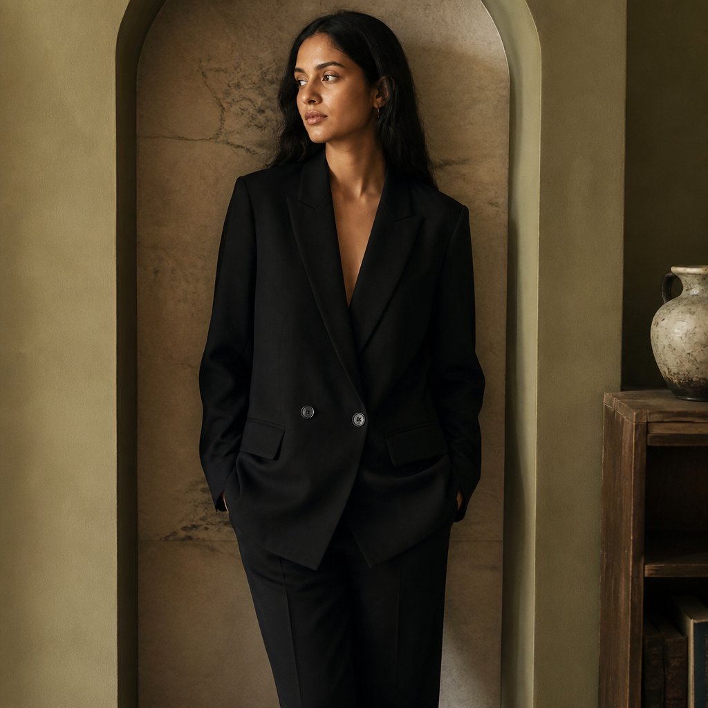 HXAO Women's Black Blazer New In Jackets Office Casual Long Blazer Woman Spring 2025 Long Sleeve Oversized Solid Blazer 088, éditorial
