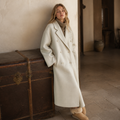 CHIC VEN Women Long Double-sided Woolen Coats Retro Loose Female Overcoat Double Breasted Ladies Windbreak Autumn Winter 2026, éditorial