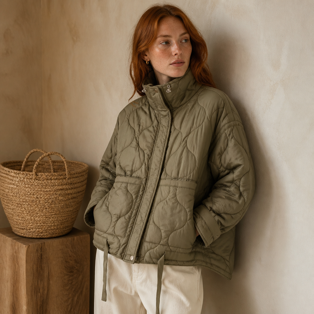 Padded Coat American Retro High Neck Parkas Warm Woman Winter Coats Winter Parkas For Women Elegant Luxury Women's Coat, éditorial