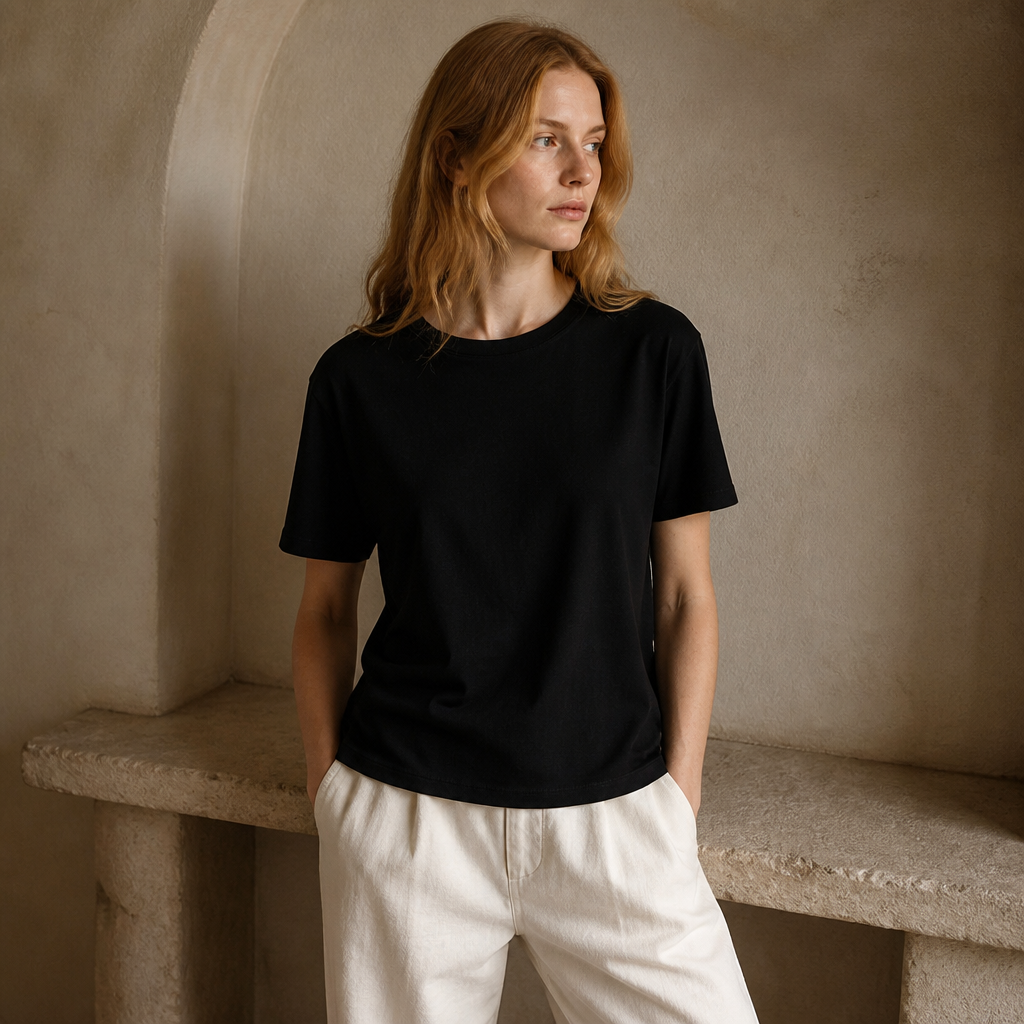 CHIC VEN Women's Tees Basic O Neck Short Sleeve Pullover T-shirt for Woman Solid Female Top Casual Ladies Tshirt Summer 2024, éditorial