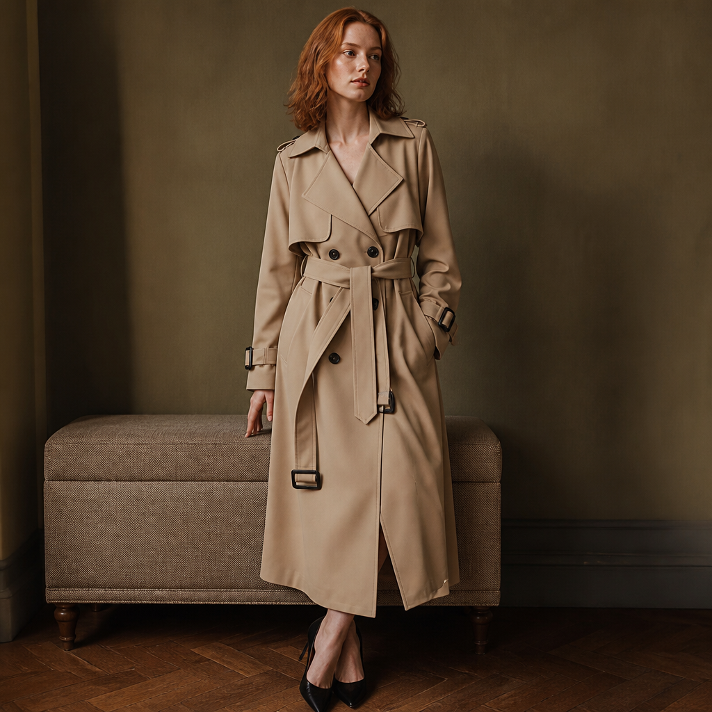 Autumn Winter Long Sleeve Trench Coat For Women 2024 Fashion Loose Office Lady Long Outerwears Jacket Coats Female Clothing, éditorial