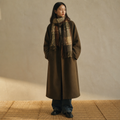 CHIC VEN Women Long Double-sided Woolen Coats Retro Loose Female Overcoat Double Breasted Ladies Windbreak Autumn Winter 2026, éditorial