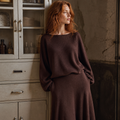 SINGREINY Autumn Casual Two Pieces Sets Women O-Neck Loose Knitting Top+Elastic Waist Large Swing Skirt Basic Korean Winter Sets, éditorial