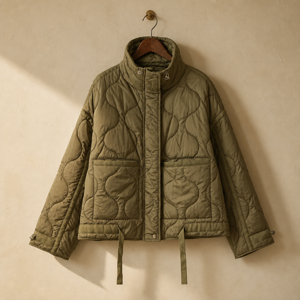 Padded Coat American Retro High Neck Parkas Warm Woman Winter Coats Winter Parkas For Women Elegant Luxury Women's Coat, isolé