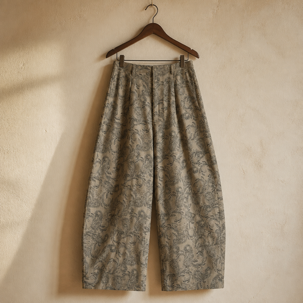 CHIC VEN New Women Jeans Loose Casual High Waist Wide Leg Denim Pants Paisley Female Trousers Spring Autumn 2026, isolé