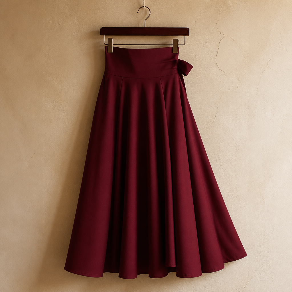 TC Big Swing Half Skirt Professional Wear High Waist Bow Elegant and Thin Design High Quality Suitable for Office Multi Occasion, isolé