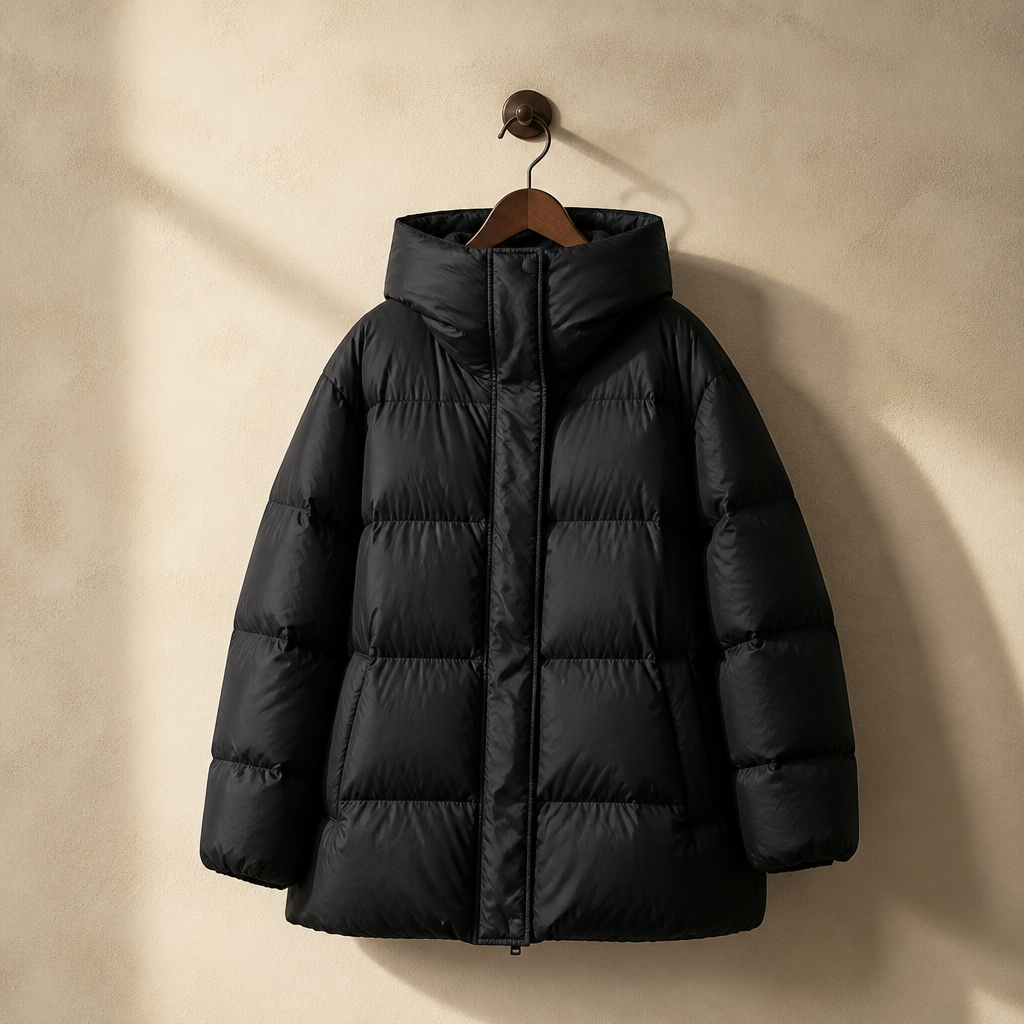 CHIC VEN Women's Down Coats Korean Stand Collar Simple Solid Color Warm Casual Jackets Soft Fashion Female Clothing Winter 2025, isolé