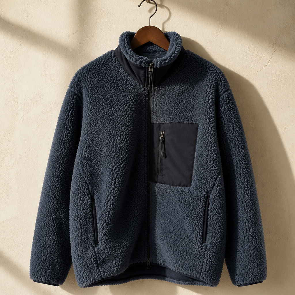 Men Or Women's Thermal Fleece Jacket Casual Top Winter Hiking Zipper Loose Windproof Pocket Stand Collar Warm Lamb Wool Coat, isolé