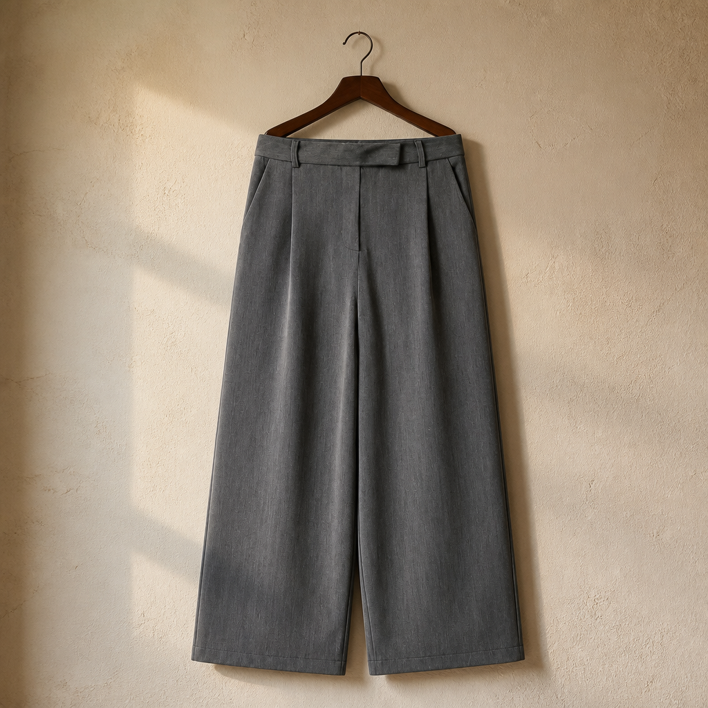 Willshela Women Fashion Solid Front Zipper Straight Pants Vintage High Waist Full Length Female Chic Lady Trousers, isolé