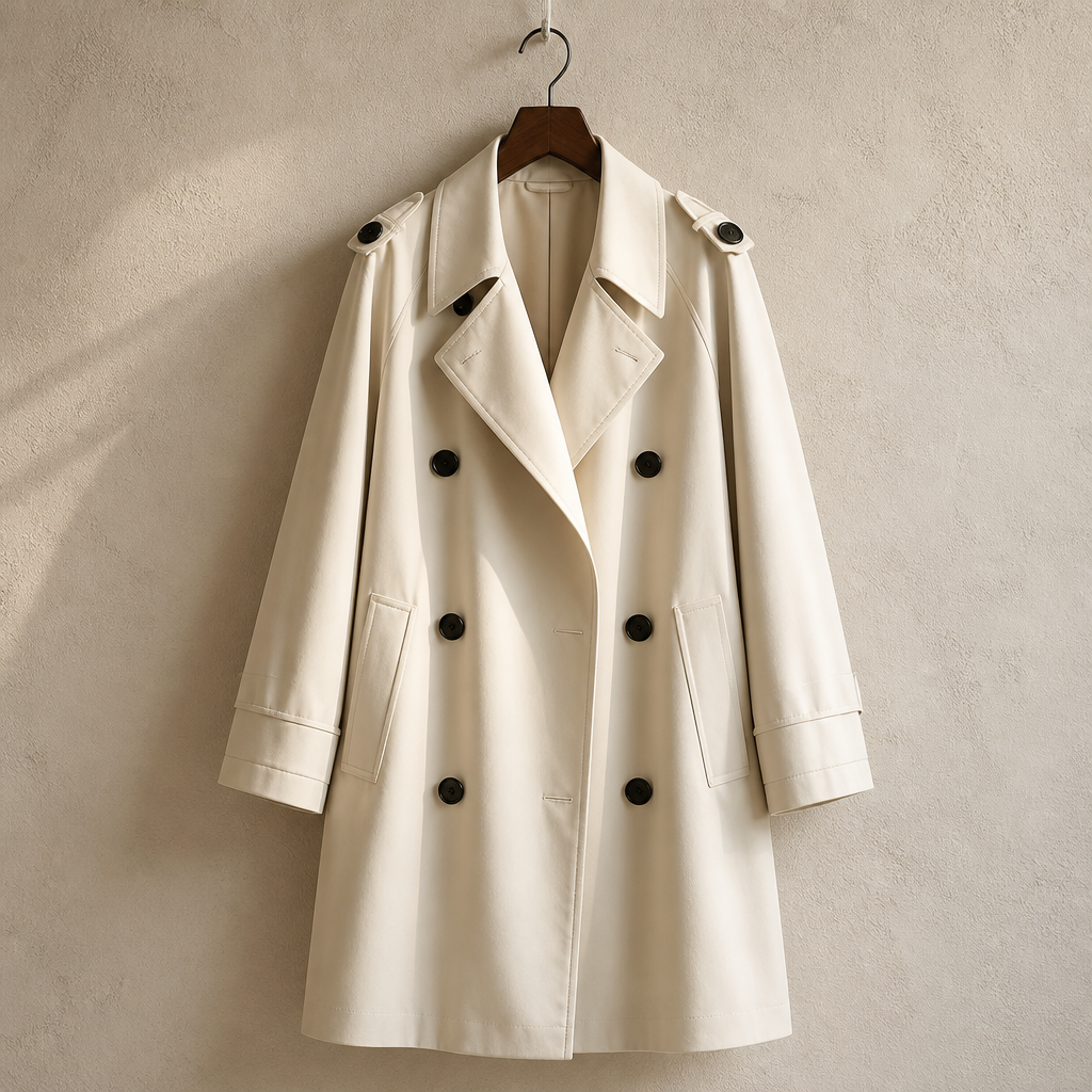 Lautaro Spring Autumn Oversized Khaki Long Grey Trench Coat for Women Double Breasted Loose Casual Korean Fashion Overcoat 2024, isolé