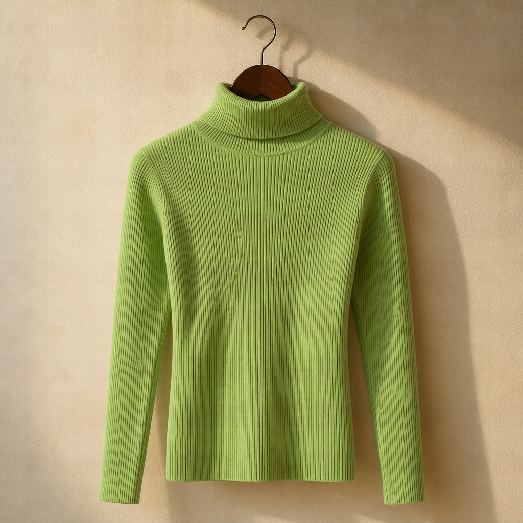 Heliar Women Fall Turtleneck Sweater Knitted Soft Pullovers Cashmere Jumpers Basic Soft Sweaters For Women 2026 Autumn Winter, isolé