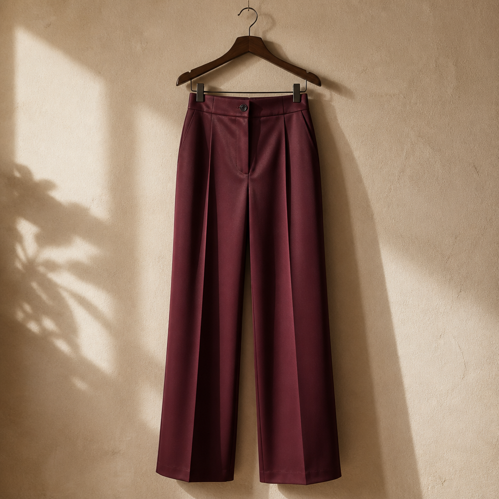 Women High Waisted Wide Leg Office Trousers, Solid Black Pleated Elegant Crease Dress Pants, Professional Full Length Trousers, isolé