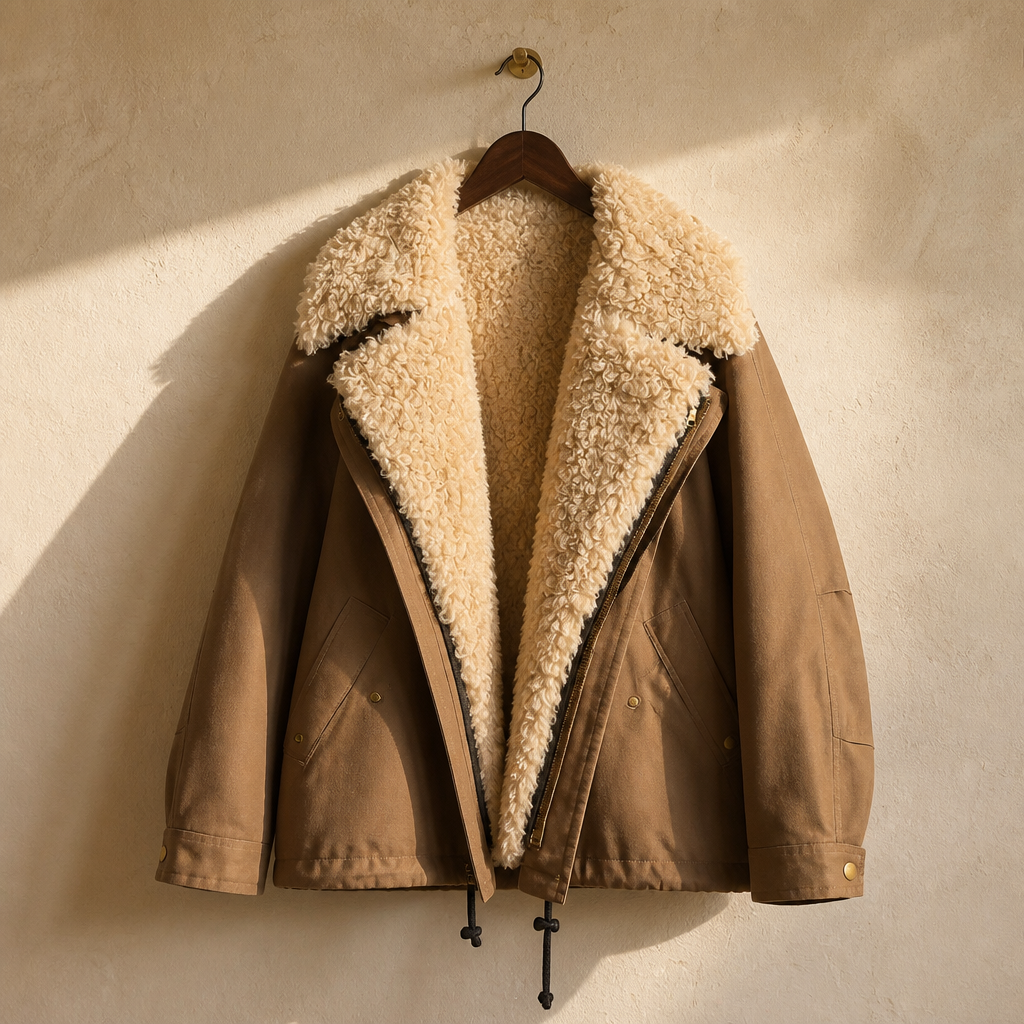 CHIC VEN Women Coats Streetwear Loose Casual New Retro Motorcycle Cotton Jacket Thick Warm Female Overcoat Autumn Winter 2026, isolé
