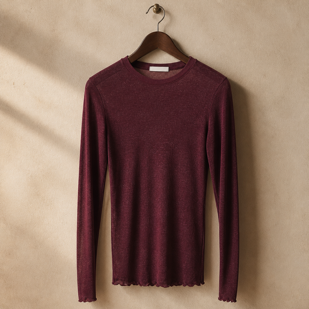High Quality Plain T Shirt Women Elastic Basic T-shirts Female Casual Tops Long Sleeve Sexy Thin T-shirt see through, isolé