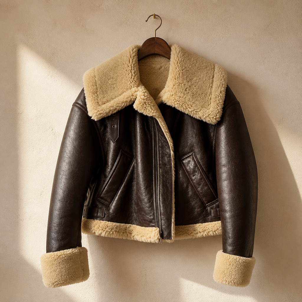 LY VAREY LIN New Winter Moto Biker Pu Short Coat Women High Street Zipper Faux Lamb Leather Jacket Lady Thick Warm Outwear, isolé