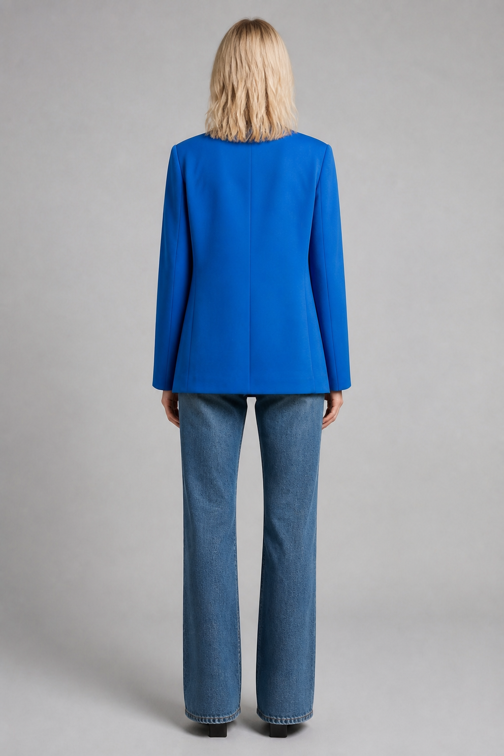 Blazer croisé bleu roi - Blue, studio dos